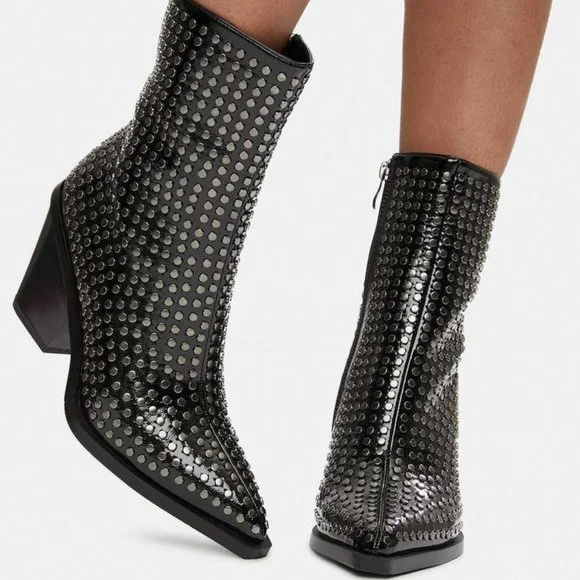 Gothic Southern Western Death Rock Boots Size 7.5 Dolls Kill - Picture 1 of 4